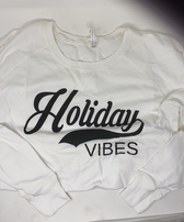 HOLIDAY VIBES WOMENS LIGHTWEIGHT SWEATSHIRT