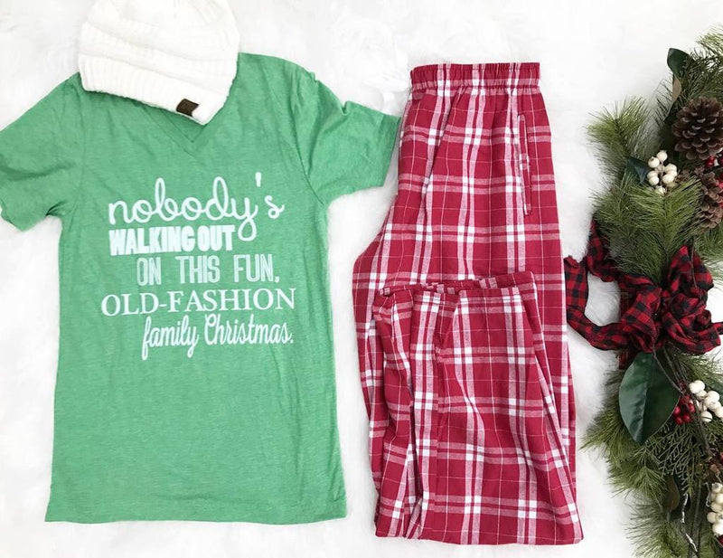 Nobody's Walking Out Christmas Tee - BAD HABIT BOUTIQUE 