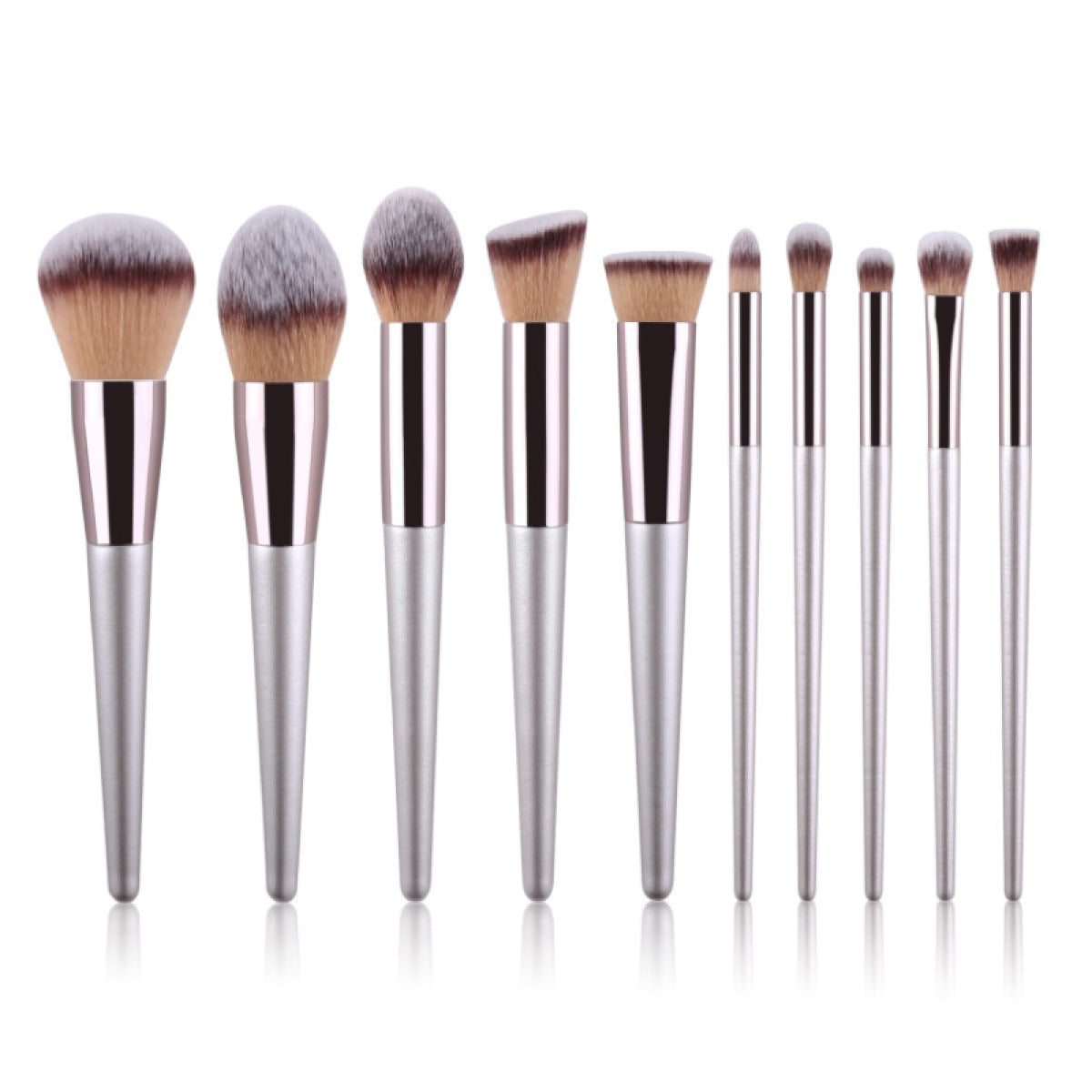 10Pcs Cone Makeup Brush Set