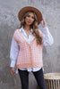 Houndstooth Vest Cardigan