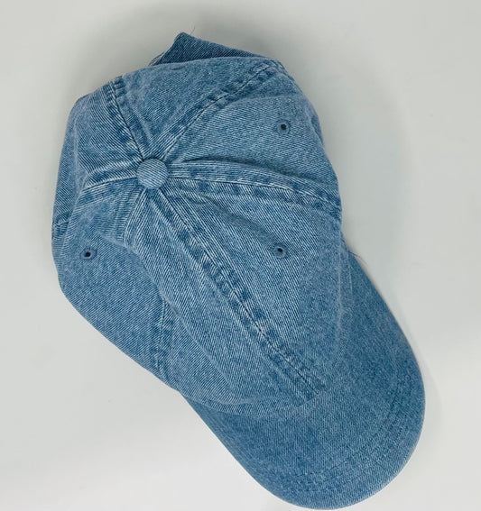 Denim Baseball Hat - Final Sale**