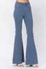 Judy Blue Pin Striped High Waist Super Flare Jeans