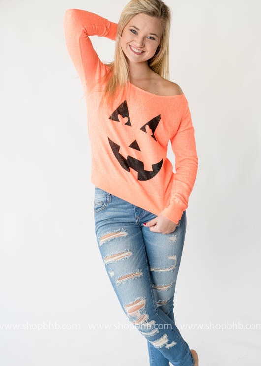 Love Me Some Pumpkin Sweater - BAD HABIT BOUTIQUE 