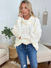 White Birch Solid Long Sleeve Turtle Neck Sweater