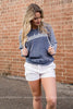 BEACHAHOLIC Striped Hoodie - Final Sale - BAD HABIT BOUTIQUE 