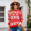 red snowflake sweater 