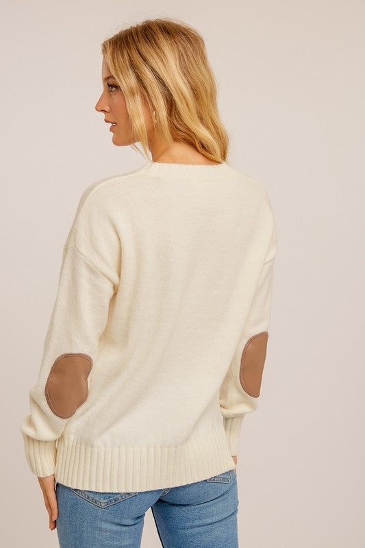 Asymmetrical Mock Neck Sweater - Final Sale