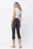 Judy Blue Mid-Rise Cuffed Skinny Capri Jeans