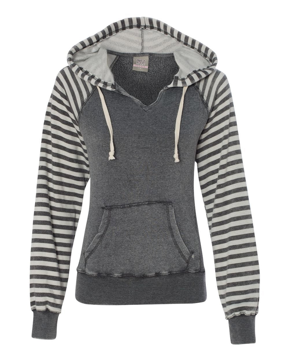 BEACHAHOLIC Striped Hoodie - Final Sale - BAD HABIT BOUTIQUE 