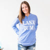 Light Weight Lake Bum Hoodie - Blue - BAD HABIT BOUTIQUE 