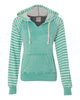 BEACHAHOLIC Striped Hoodie - Final Sale - BAD HABIT BOUTIQUE 