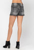 Judy Blue Mid-Rise Fray Hem Cut-Off Denim Shorts