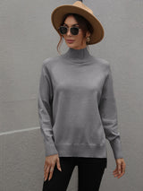 grey sweater turtleneck 