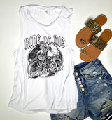 ride or die Midnight rider muscle tank top