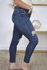 Judy Blue Full Size Destroyed Knee High Waist Skinny Jeans