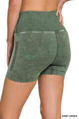 Army green shorts