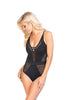 Crochet Black One Piece Swimsuit - Final Sale