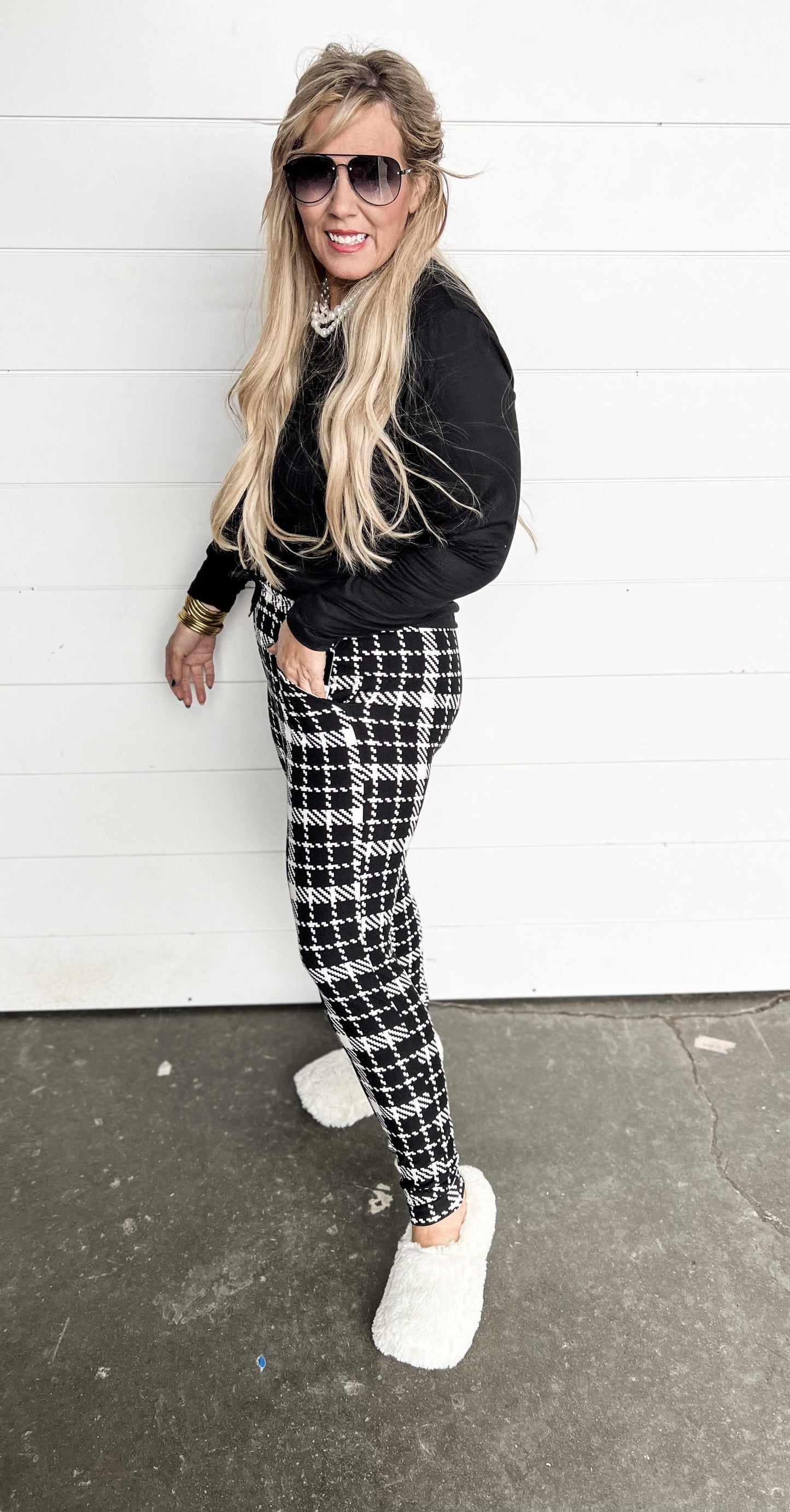 Butter Soft Plaid Joggers