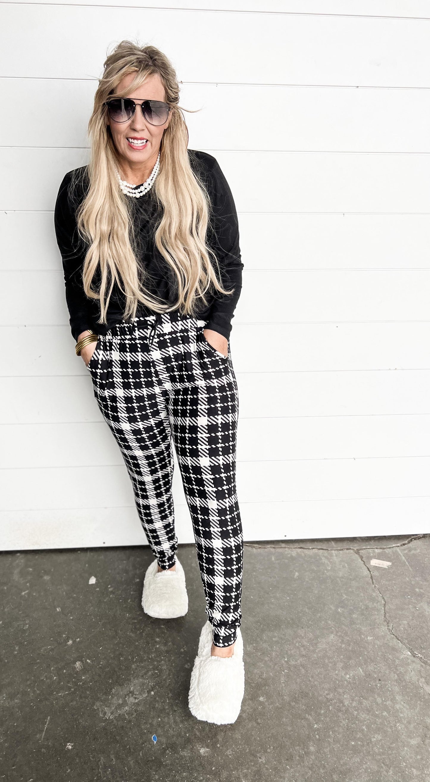 Butter Soft Plaid Joggers