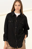 Boost Your Basics Fleece Button Up Shacket - Final Sale