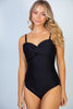 Twisted Front One Piece Swimsuit by White Birch - Final Sale