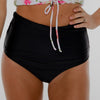 Black/B&W Reversible High-Rise Bottoms - Final Sale