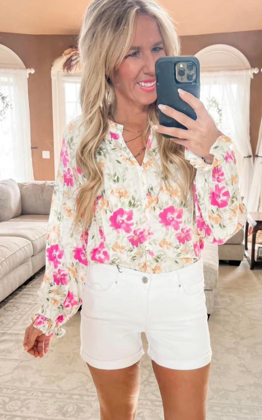 Floral Long Sleeve Blouse