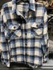 Blue & Ivory Plaid Shacket - Final Sale