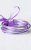 Lavender Glitter Jelly Tube Bangles