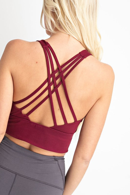 Strappy Criss Cross Padded Bralette- Rae Mode - Final Sale*