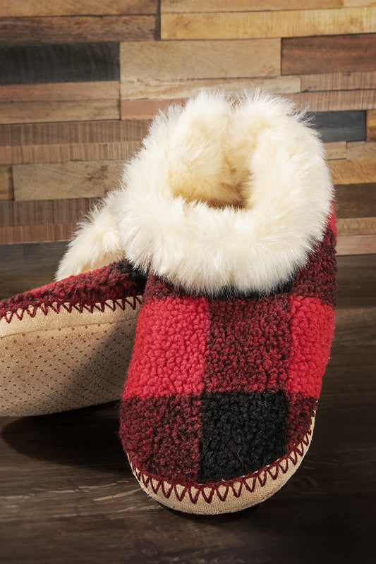 Buffalo Plaid Slippers - Final Sale