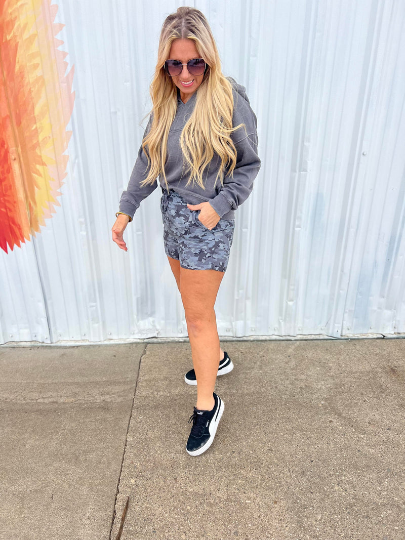 Burnout Wash Hoodie Top  by Mono B