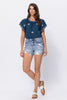 Judy Blue High Rise Destroyed Denim Shorts