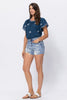 Judy Blue High Rise Destroyed Denim Shorts