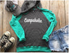 Campaholic Hoodie - Teal - BAD HABIT BOUTIQUE 