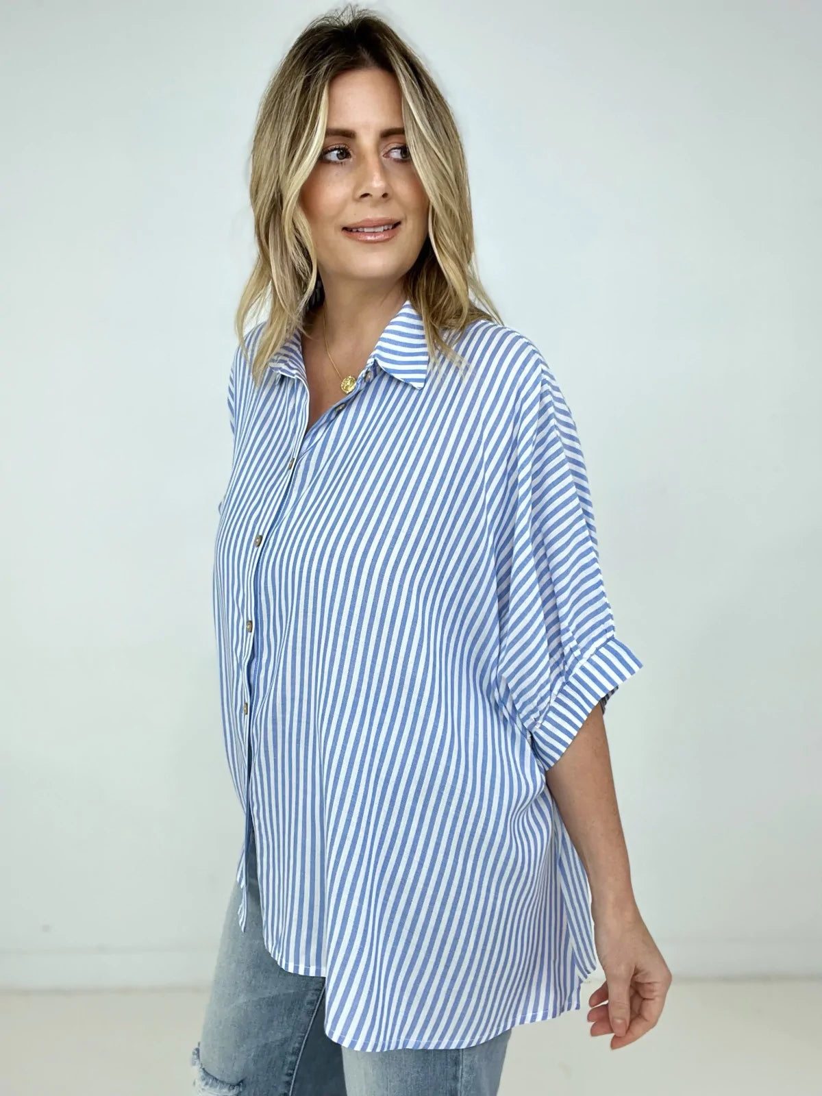 Blue Stripe top 