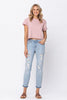 Judy Blue Full Size Destroyed Mid-Rise Boyfriend Jeans