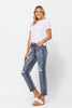 Judy Blue Mid-Rise Destroyed Boyfriend Jeans