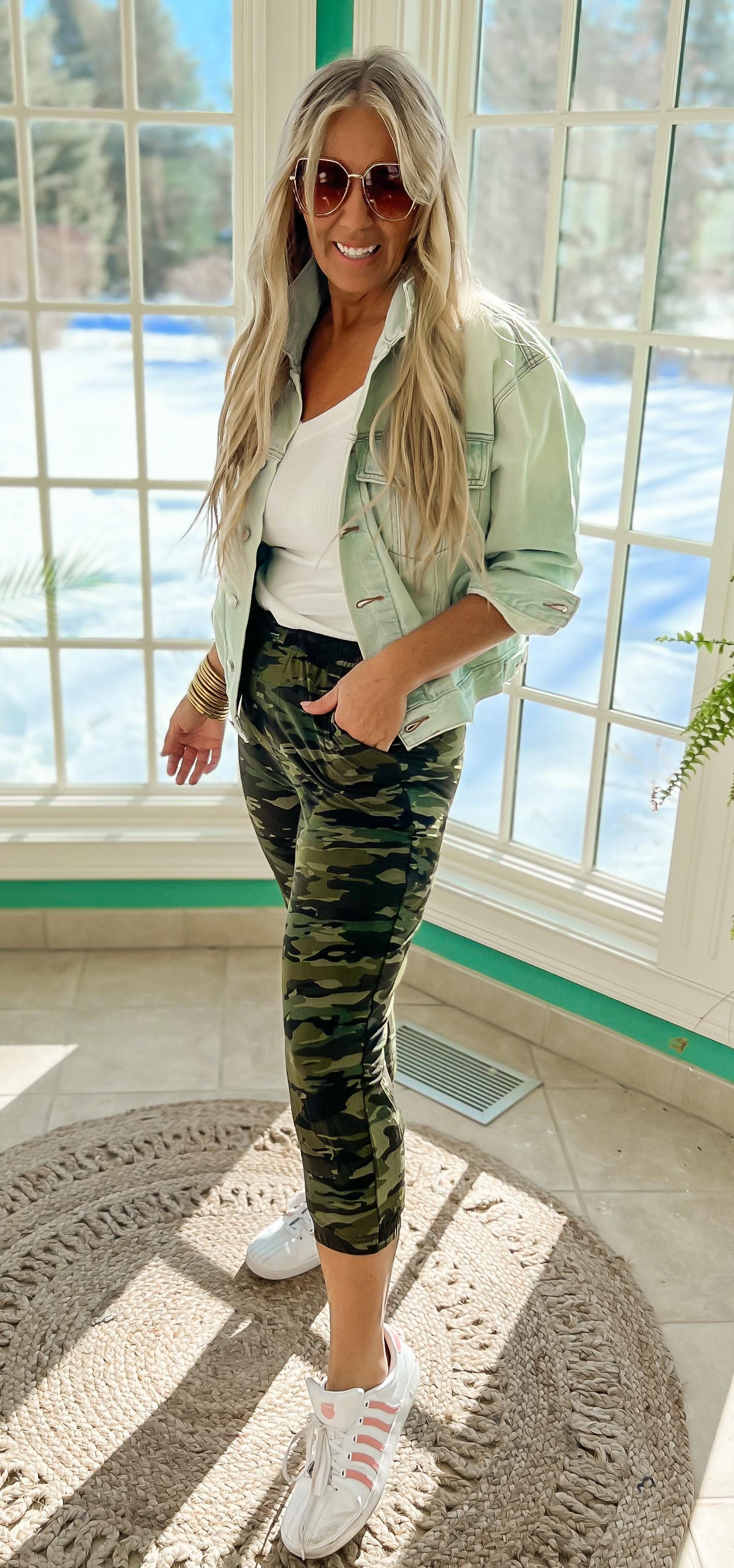 Camo Buttery Soft Capri Jogger