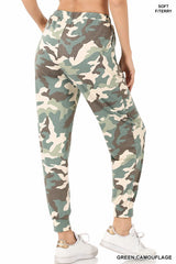 Soft French Terry Camo Joggers - Final Sale