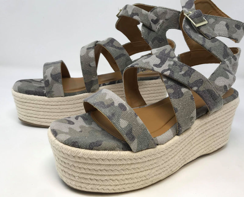  Qupid- Camouflage Wedge Sandal, SHOES, East Lion Corp, BAD HABIT BOUTIQUE 
