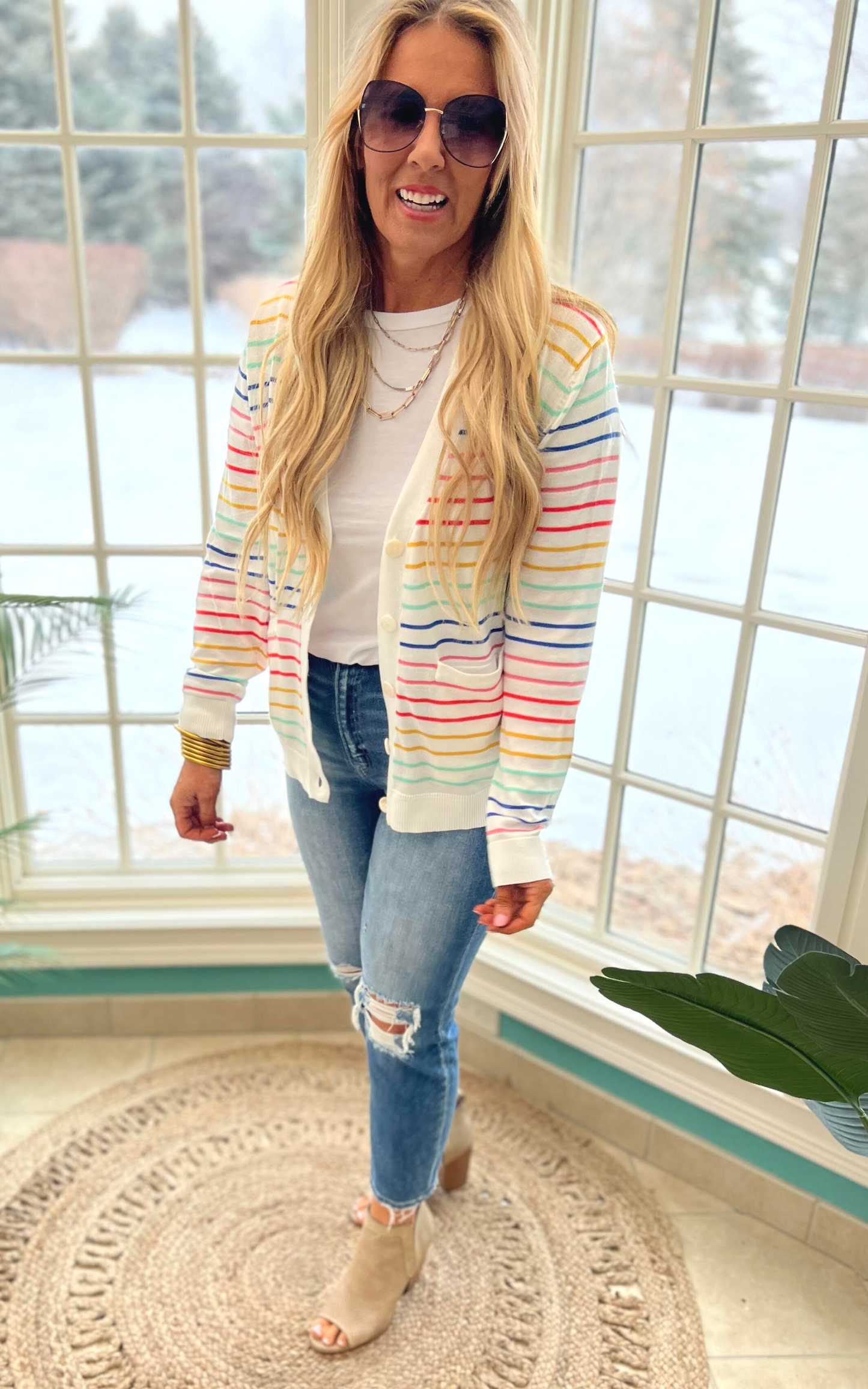 Striped Cardigan