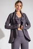 Rae Mode Cowl Neck Asymmetric Jacket