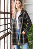 Hooded Plaid Shacket | Heimish