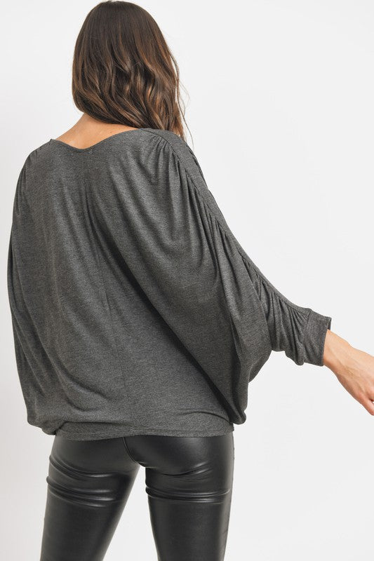 Loose Fit Dolman Top - Final Sale