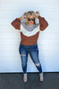 Chevron Colorblock Sweater