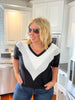 Chevron Colorblock Top