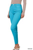 High Rise Color Denim Skinny Pants