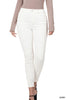 High Rise Color Denim Skinny Pants