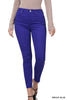 High Rise Color Denim Skinny Pants